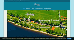 Desktop Screenshot of apartmanyujezera.cz